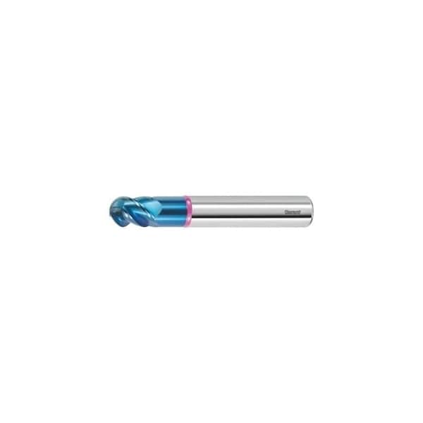 Garant Master TITAN Solid Carbide Ball Nose End Mill, for Titanium, TiAlN Coated, 2 mm 207482 2 - main